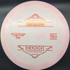 Lone Star Discs Distance Driver White/Pink Red Stamp 173g Seguin, Bravo Plastic