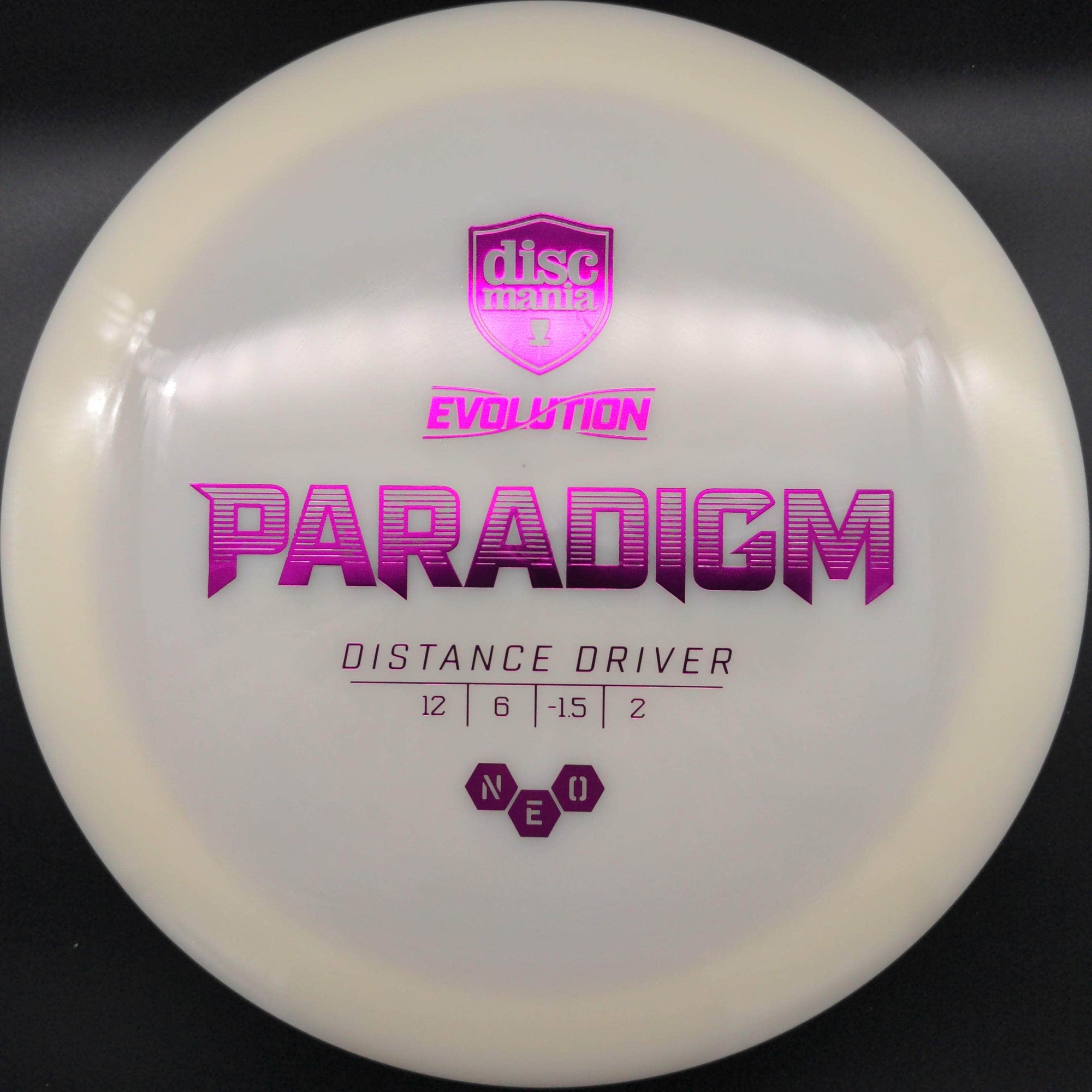 Discmania Distance Driver White Purple Stamp 170g Paradigm, Neo Plastic