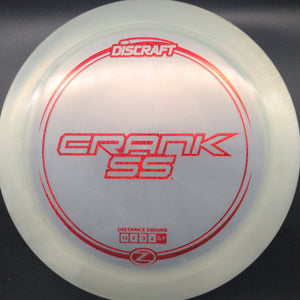 Discraft Distance Driver White Red Glitter Stamp 174g Crank SS, Z Line