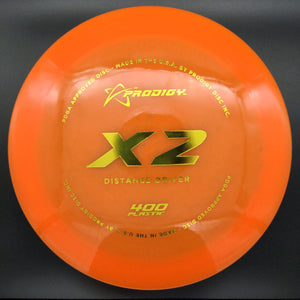 Prodigy Distance Driver X2, 400 Plastic