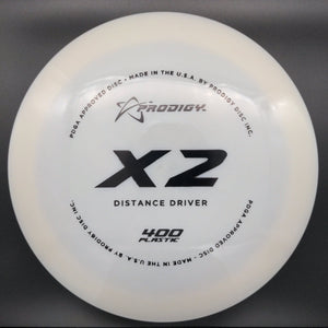 Prodigy Distance Driver X2, 400 Plastic