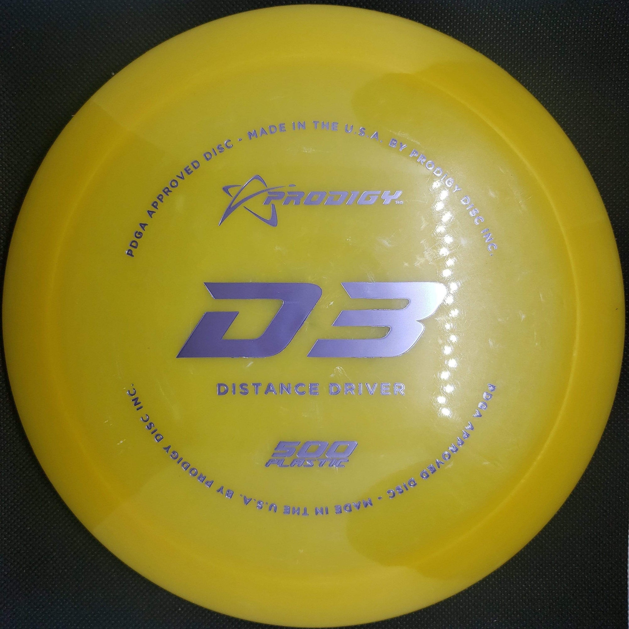 Prodigy Distance Driver Yellow 173g D3, 500 Plastic
