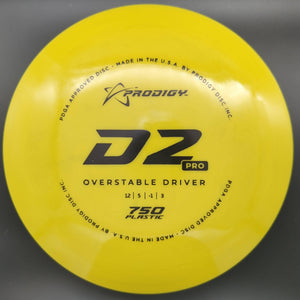 Prodigy Distance Driver Yellow Black Stamp 174g 8 D2 Pro, 750 Plastic
