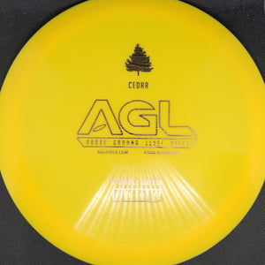 AGL Discs Distance Driver Yellow Copper Stamp 176g Alpine Ceder, AGL Discs