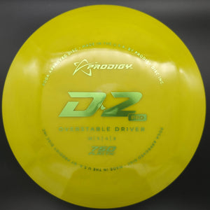 Prodigy Distance Driver Yellow Green Stamp 177g D2 Pro, 750 Plastic