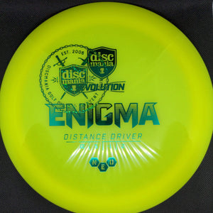Discmania Distance Driver Yellow Green Stamp With Green Sword 173g Discmania Neo Enigma