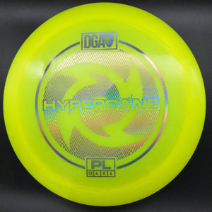 DGA Distance Driver Yellow Holo Silver Stamp 173g Hypercane, Pro Line Plastic