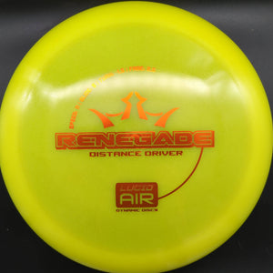 Dynamic Discs Distance Driver Yellow Orange Stamp 158g Renegade, Lucid Air Plastic