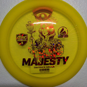 Discmania Distance Driver Yellow Red Shatter Stamp 172g Active Premium Majesty