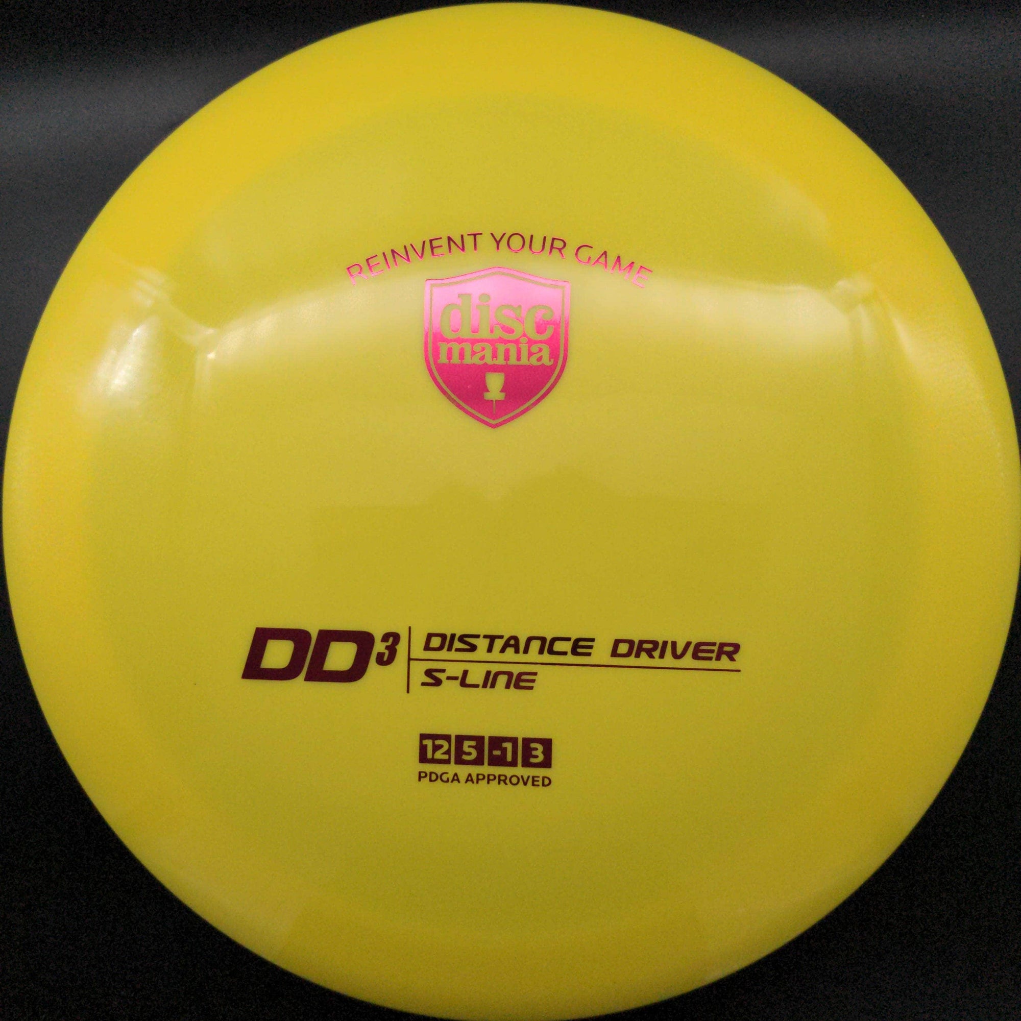 Discmania Distance Driver Yellow Red Stamp 175g DD3, S-Line