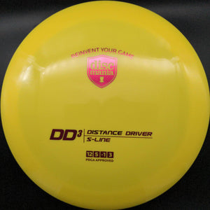 Discmania Distance Driver Yellow Red Stamp 175g DD3, S-Line