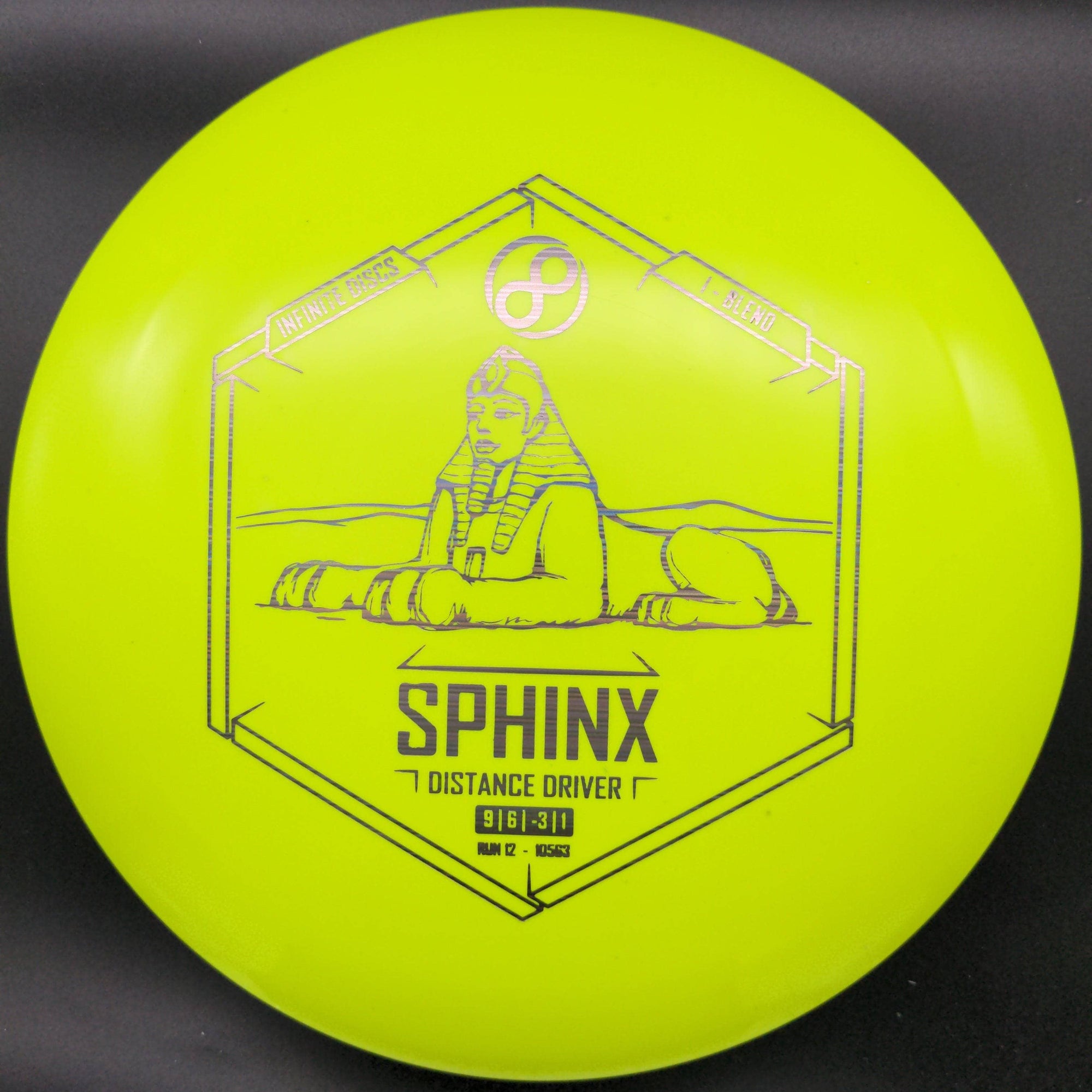 Infinite Discs Distance Driver Yellow Silver Line Stamp 175g Sphinx, I - Blend