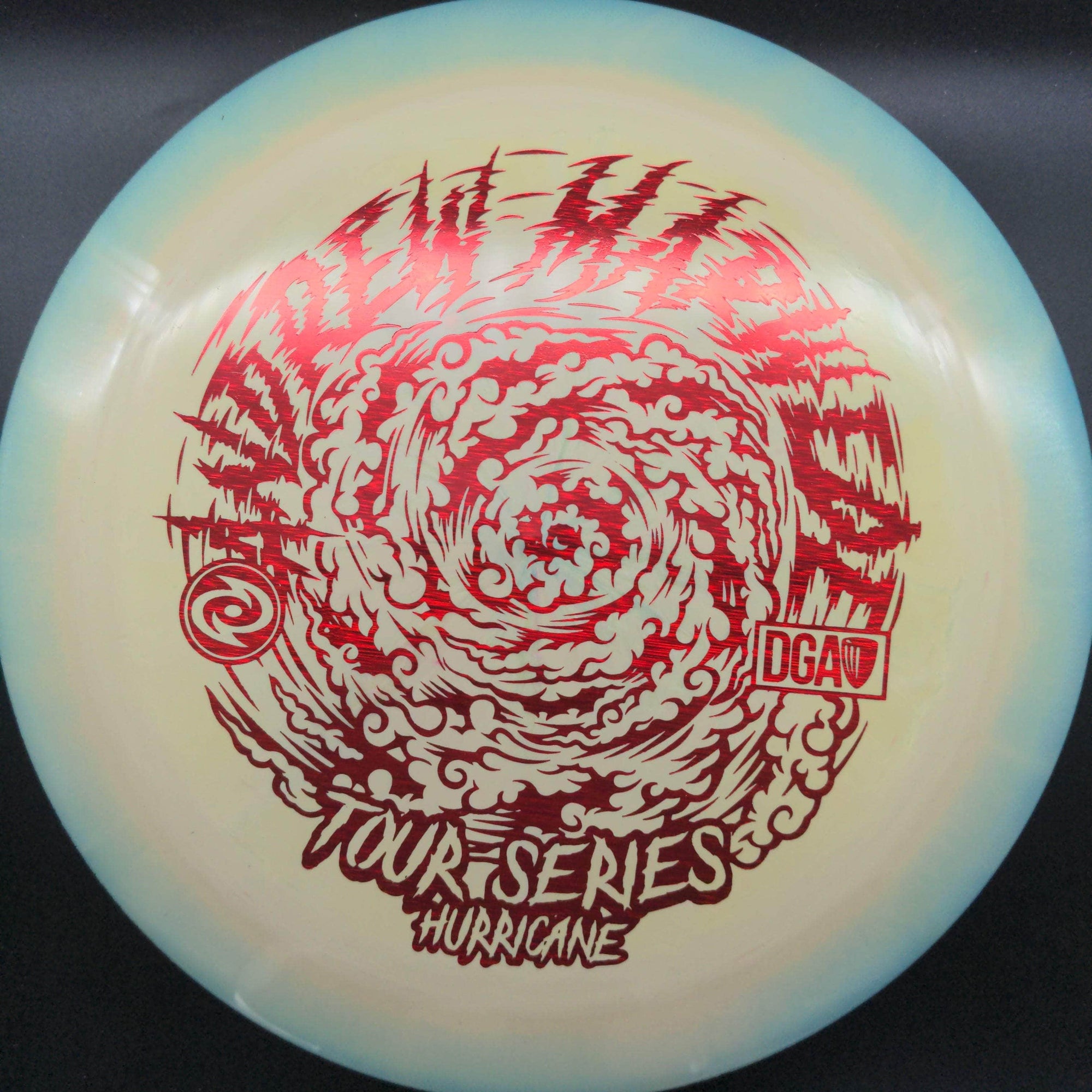 DGA Distance Driver Yellow/Teal Halo Red Line Stamp 174g Hurricane, Swirl Proline, Andrew Marwede Tour Series