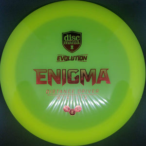 Discmania Distance Driver Yellow With Red Foil Stamp 173g Discmania Neo Enigma