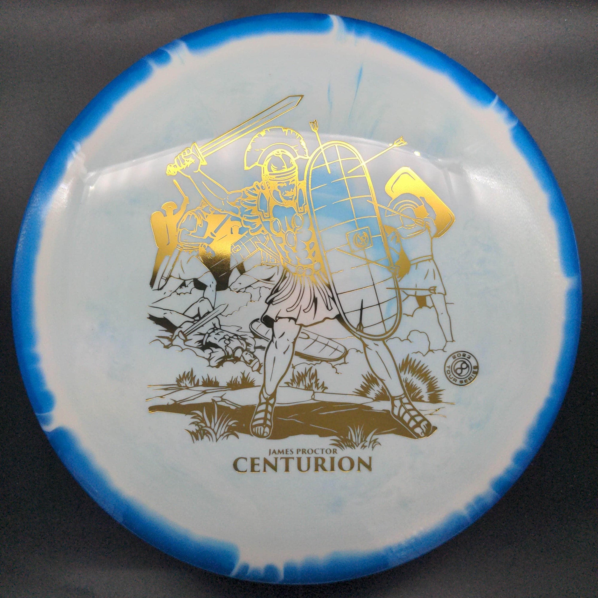 Infinite Discs Fairway Driver Blue Gold Stamp 163g Centurion, Halo S-Blend, James Proctor Signature Series 2023