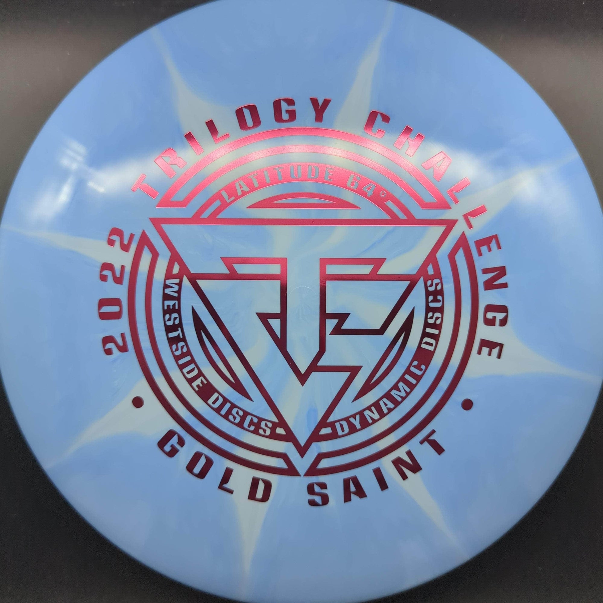 Latitude 64 Fairway Driver Blue Pink Stamp 173g Saint, Gold Burst, Trilogy Challenge 2022