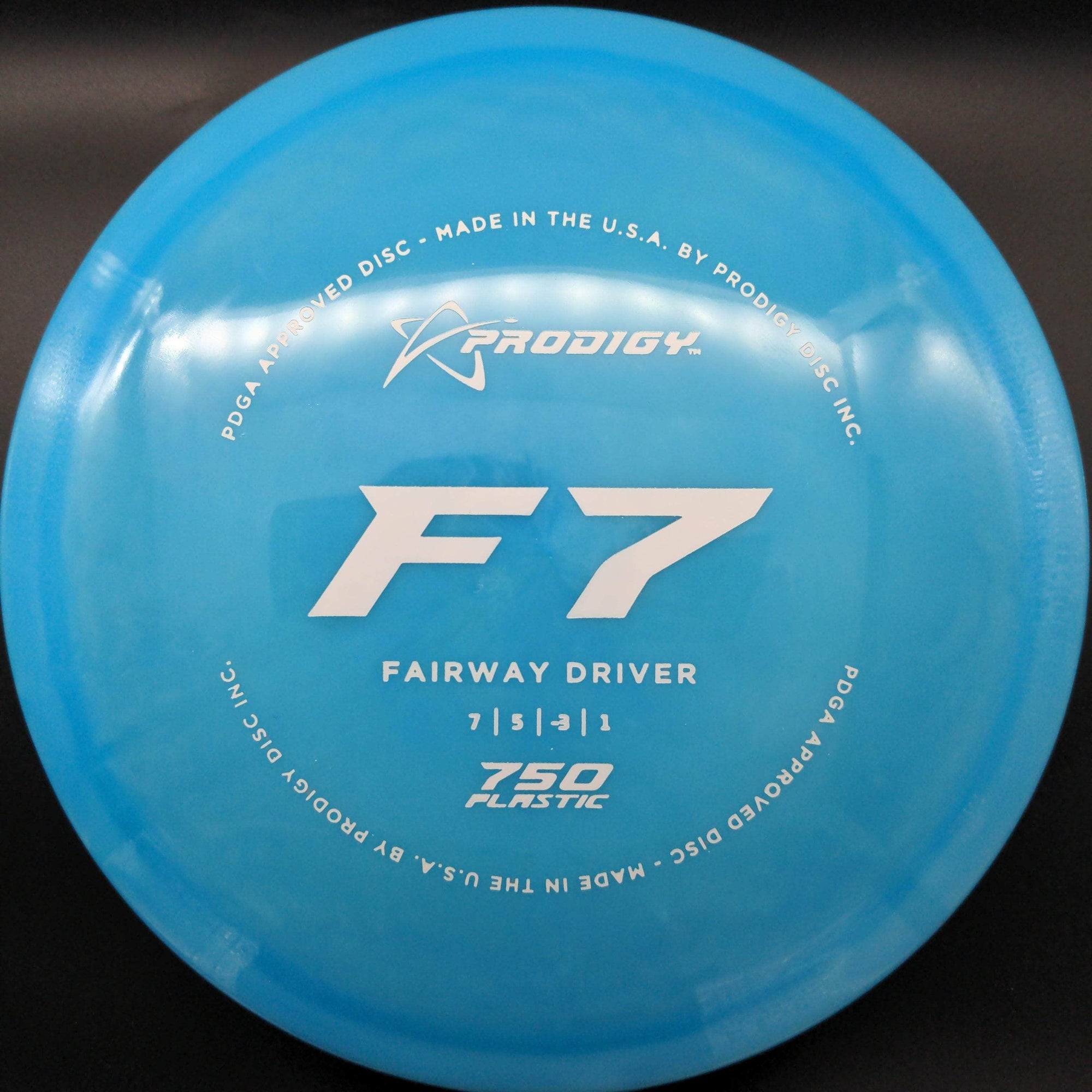 Prodigy Fairway Driver Blue White Stamp 172g F7 750 Plastic