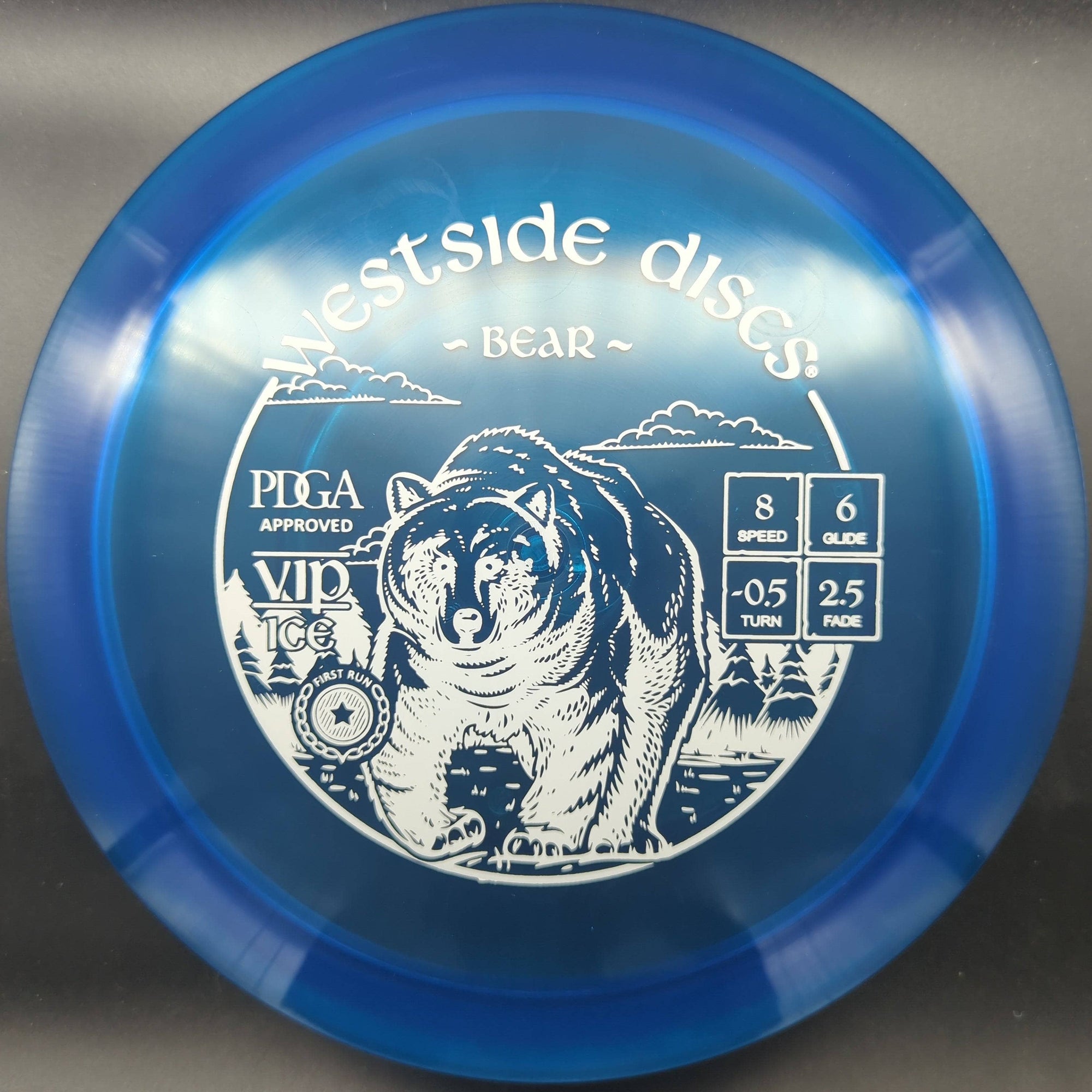 Westside Discs Fairway Driver Blue Red/Pink Stamp 176g Bear, VIP-Ice,  First Run