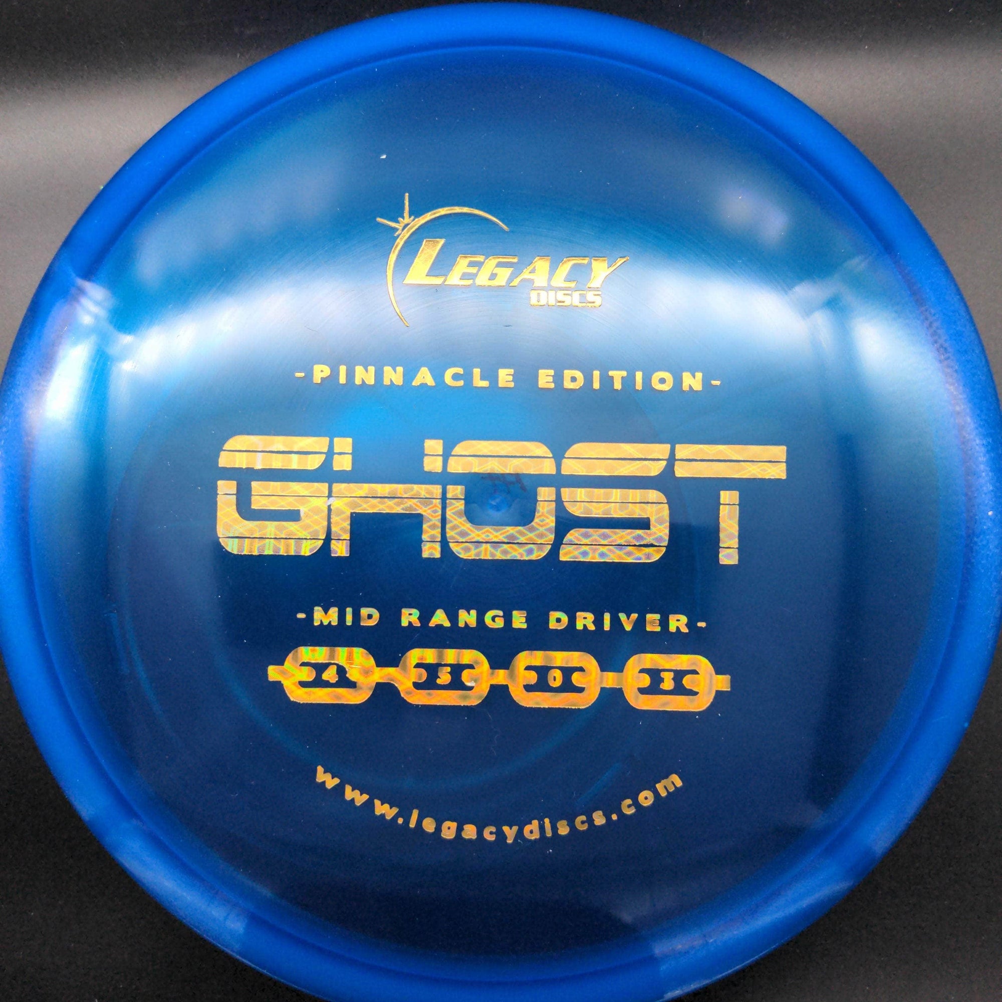 Legacy Fairway Driver Blue Yellow Tron Stamp 177g Ghost, Pinnacle Plastic