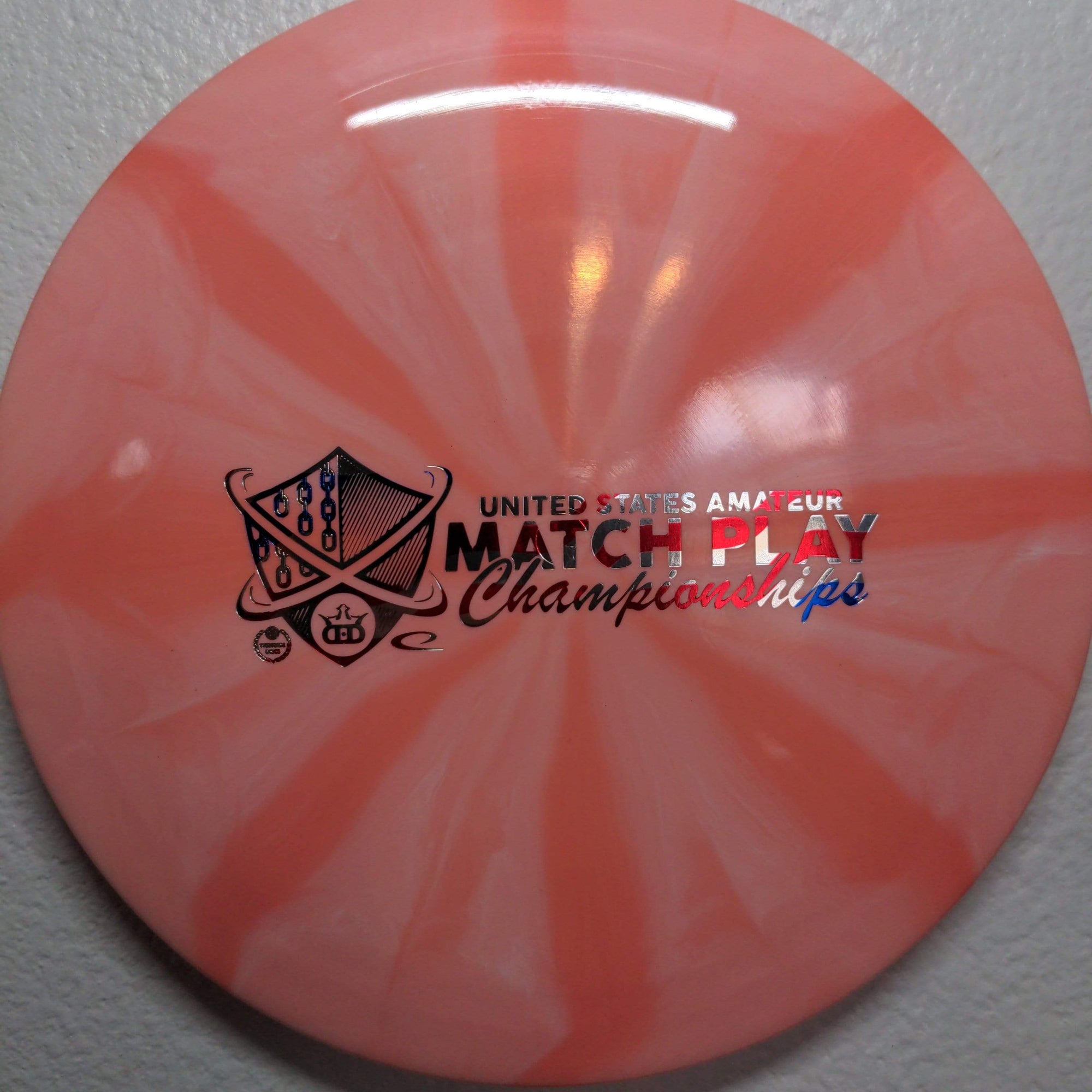 Latitude 64 Fairway Driver Dark Pink American Flag Stamp 176g Gold Burst Pioneer, 2019 Match Play
