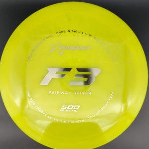 Prodigy Fairway Driver F3, 500 Plastic