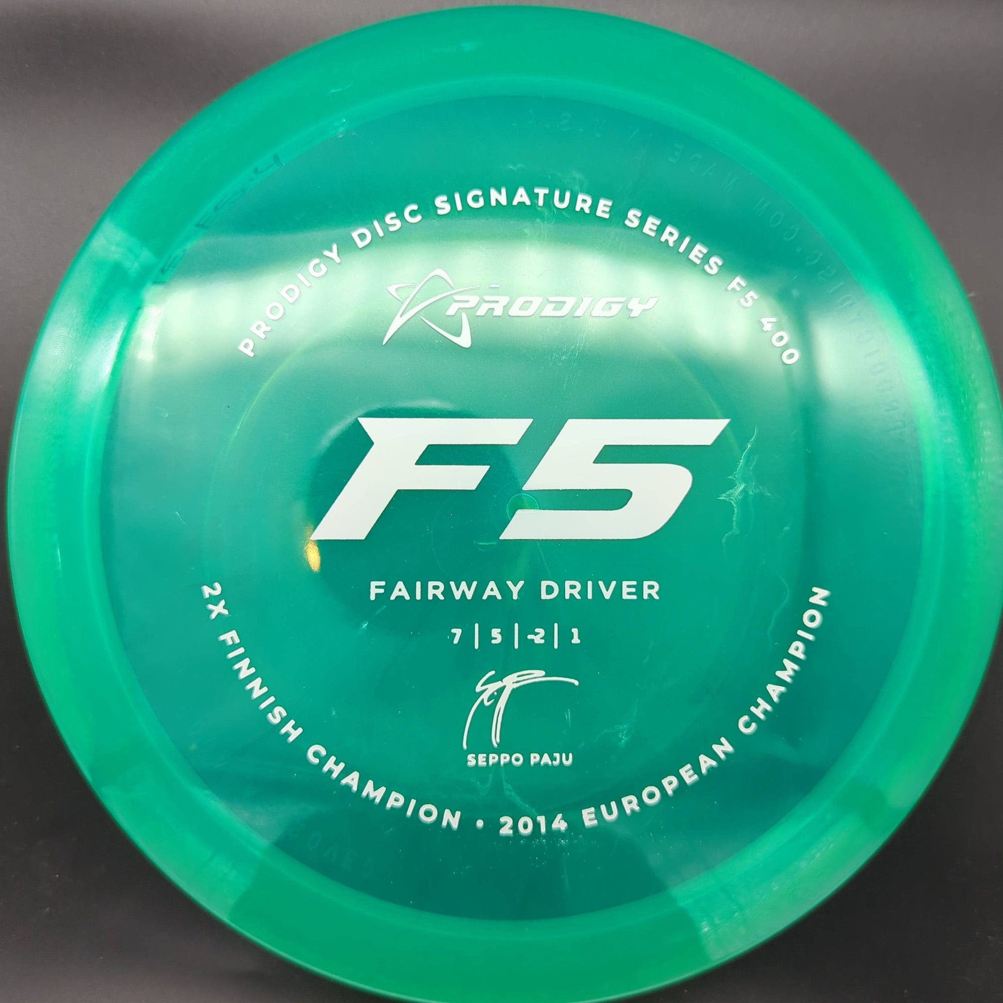 Prodigy Fairway Driver F5, 400 Plastic, Seppo Paju, 2022 Signature Series