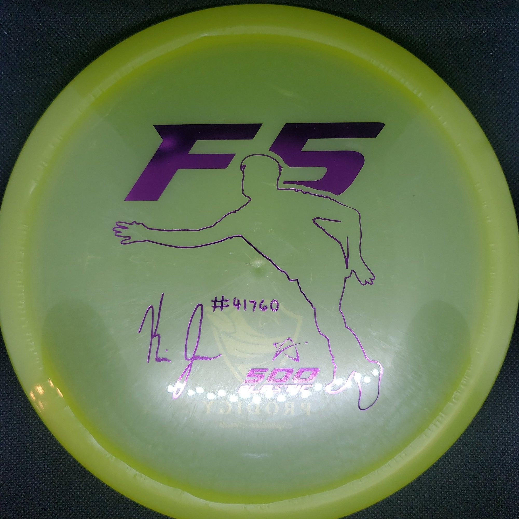 Prodigy Fairway Driver F5 500 Plastic, Kevin Jones, Signature Series