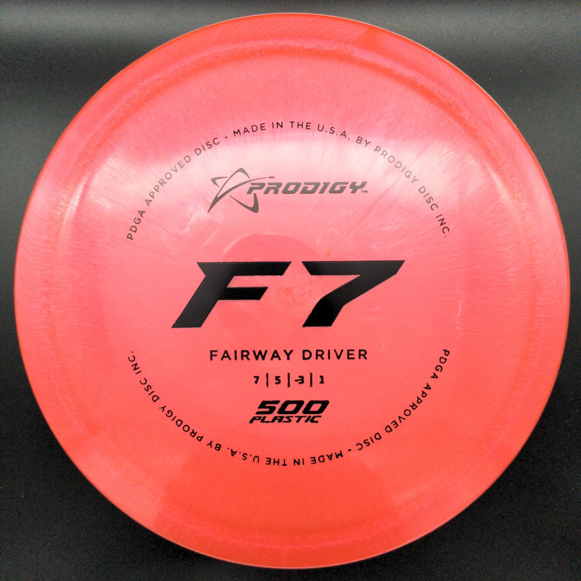 Prodigy Fairway Driver Blue Red Stamp 176g F7, 500 Plastic