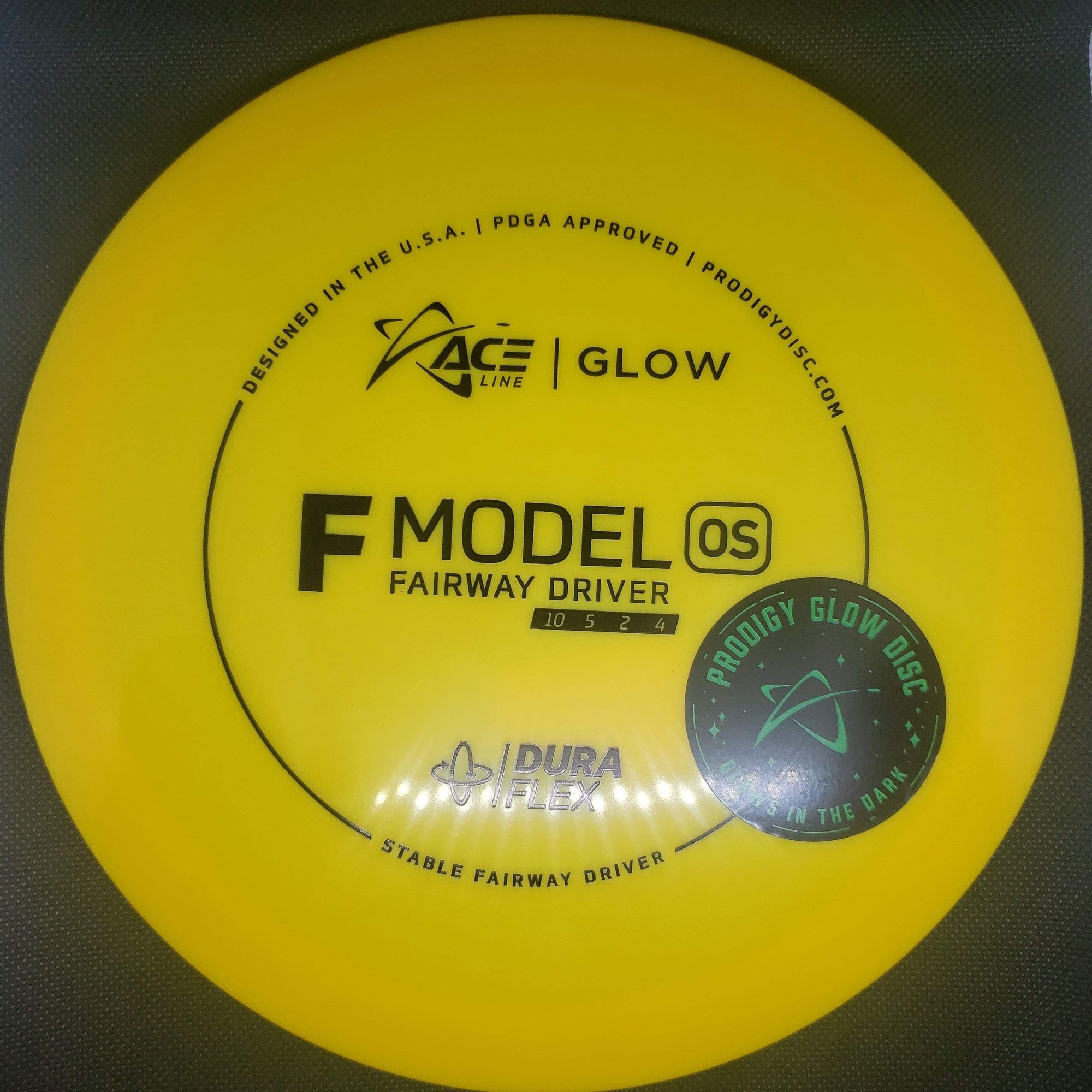 Prodigy Fairway Driver Glow Yellow Black Stamp 174g F Model OS- DuraFlex