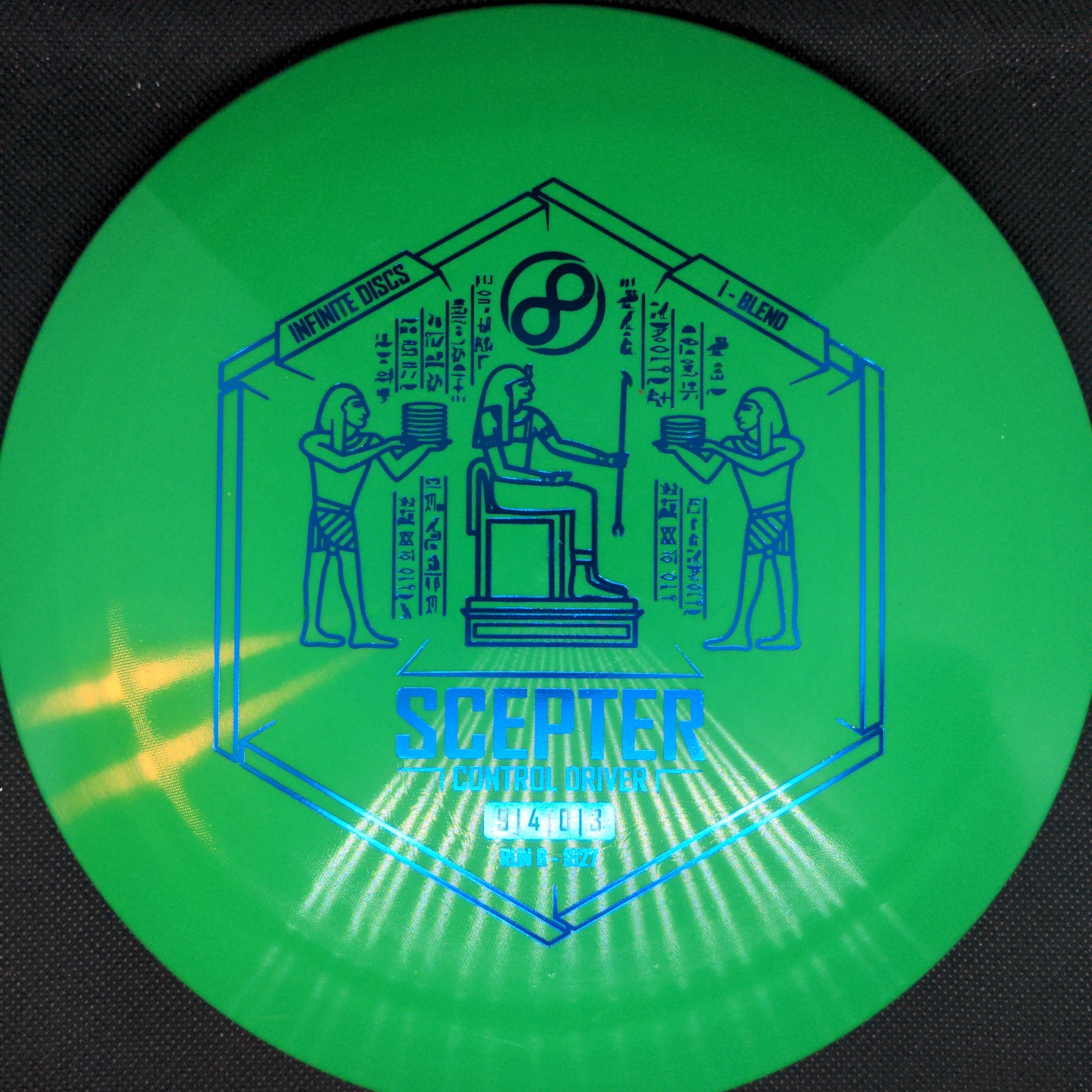 Infinite Discs Fairway Driver Green Blue Stamp 172g I-Blend Scepter