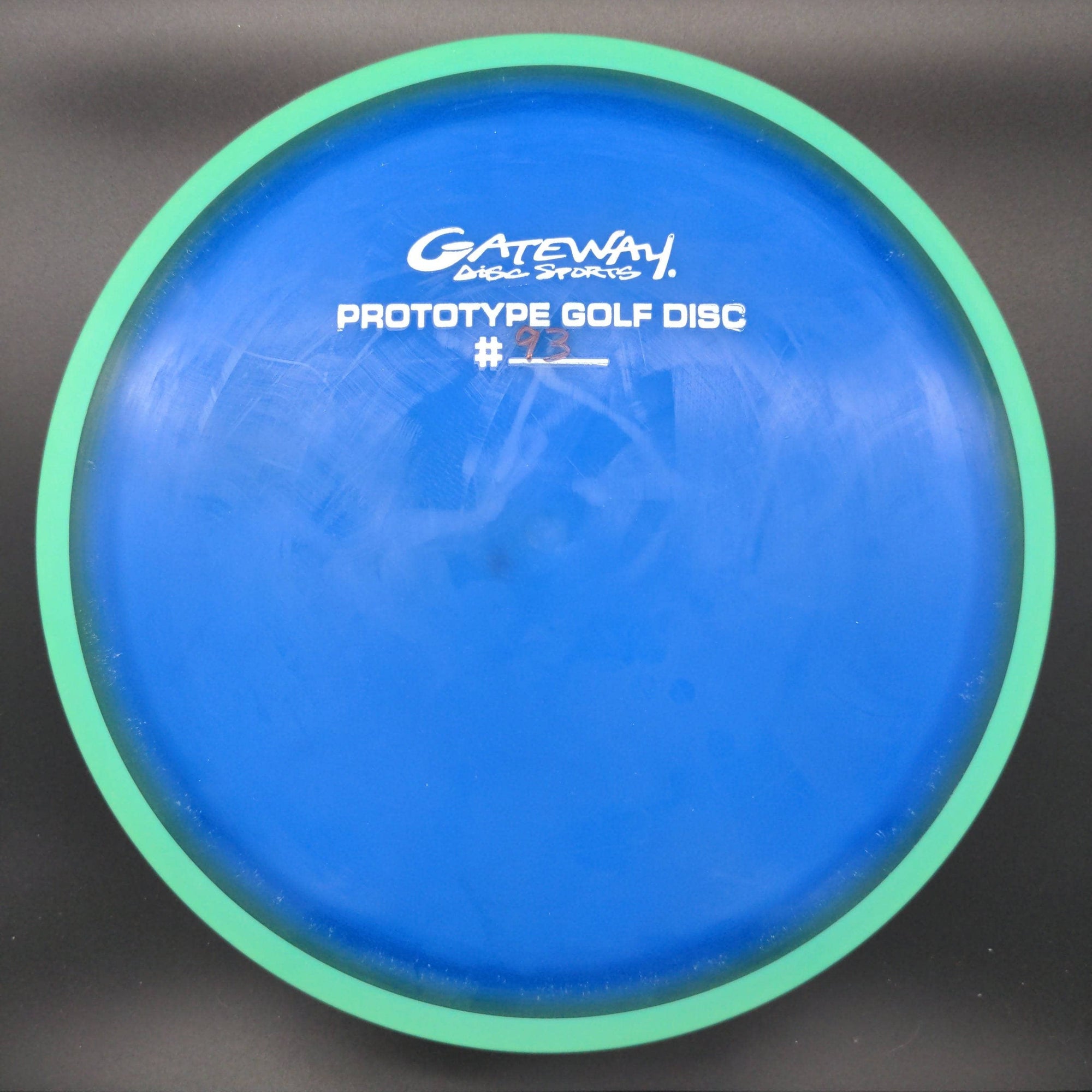 Gateway Discs Fairway Driver Green Rim Blue Plate 182g Prototype 93