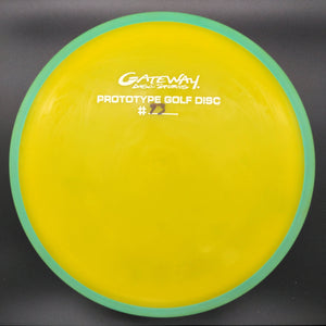 Gateway Discs Fairway Driver Green Rim Yellow Plate 180g Prototype 93