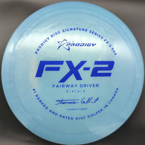 Prodigy Fairway Driver Light Blue Blue Stamp 175g FX2, 500 Plastic, Thomas Gilbert, 2022 Signature Series