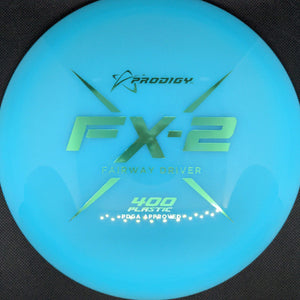 Prodigy Fairway Driver Light Blue Teal Stamp 174g FX2 400 Plastic