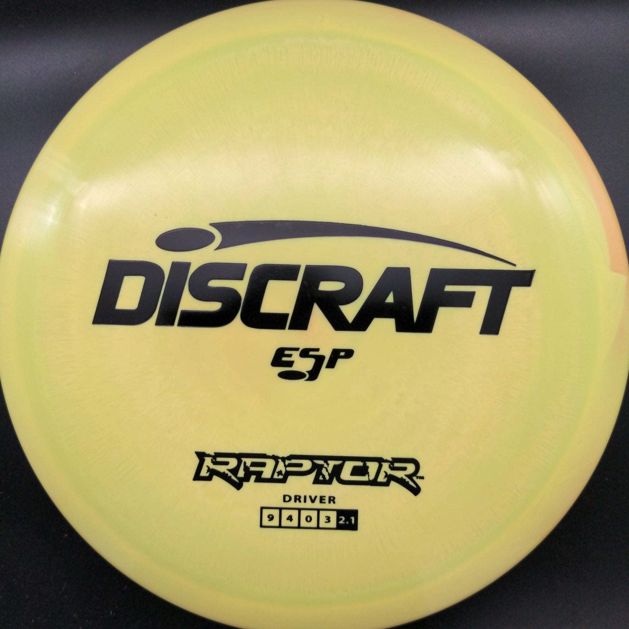 Discraft Fairway Driver Off-Yellow/Green Black Stamp 174g Raptor, ESP