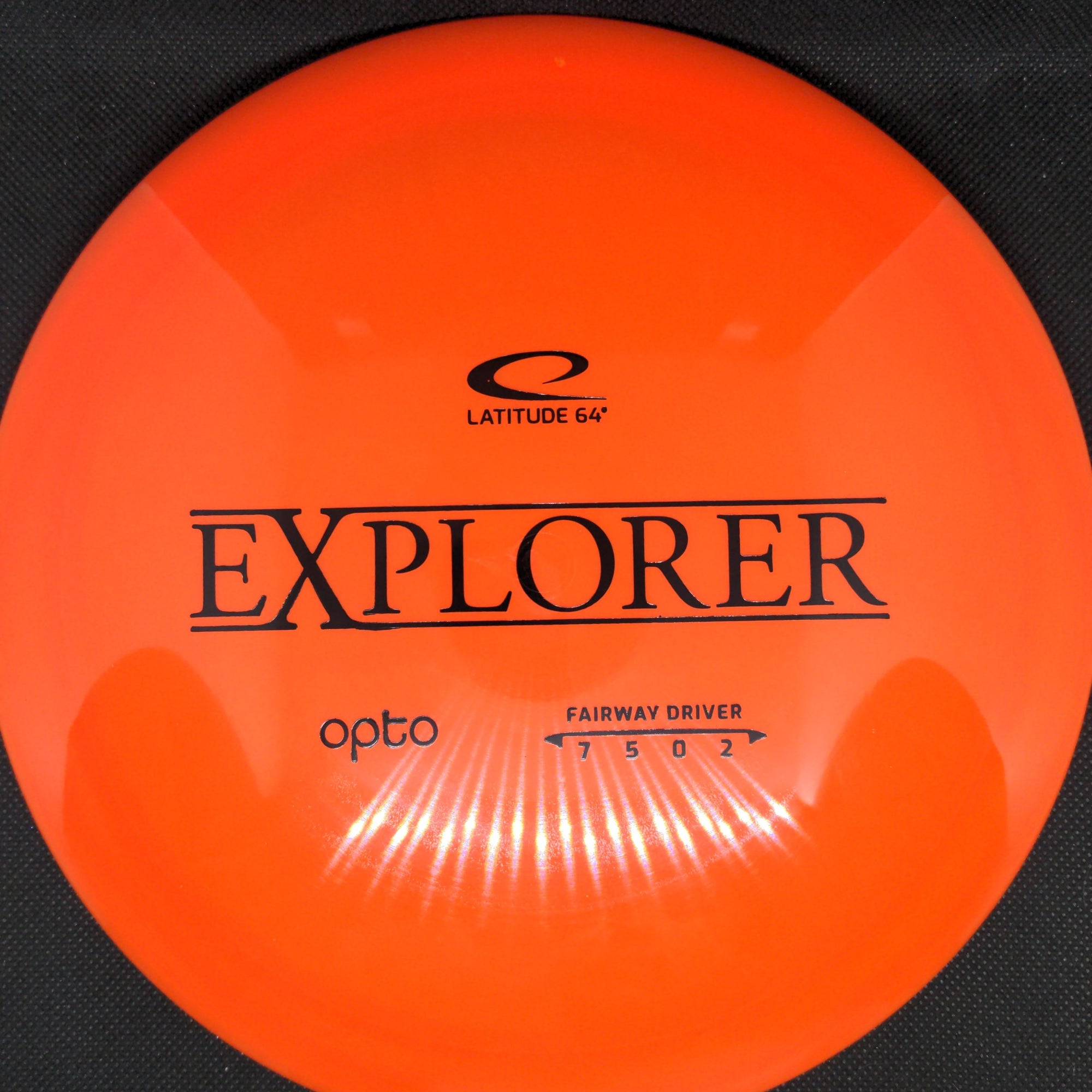 Latitude 64 Fairway Driver Orange Black Stamp 173g Opto Explorer