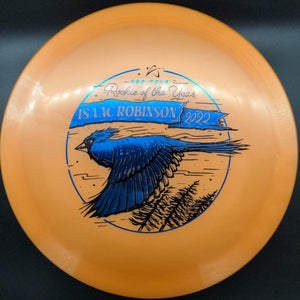 Prodigy Fairway Driver Orange Blue Stamp 174g Fx4, 500 Plastic, Isaac Robinson Rookie Of the Year Stamp