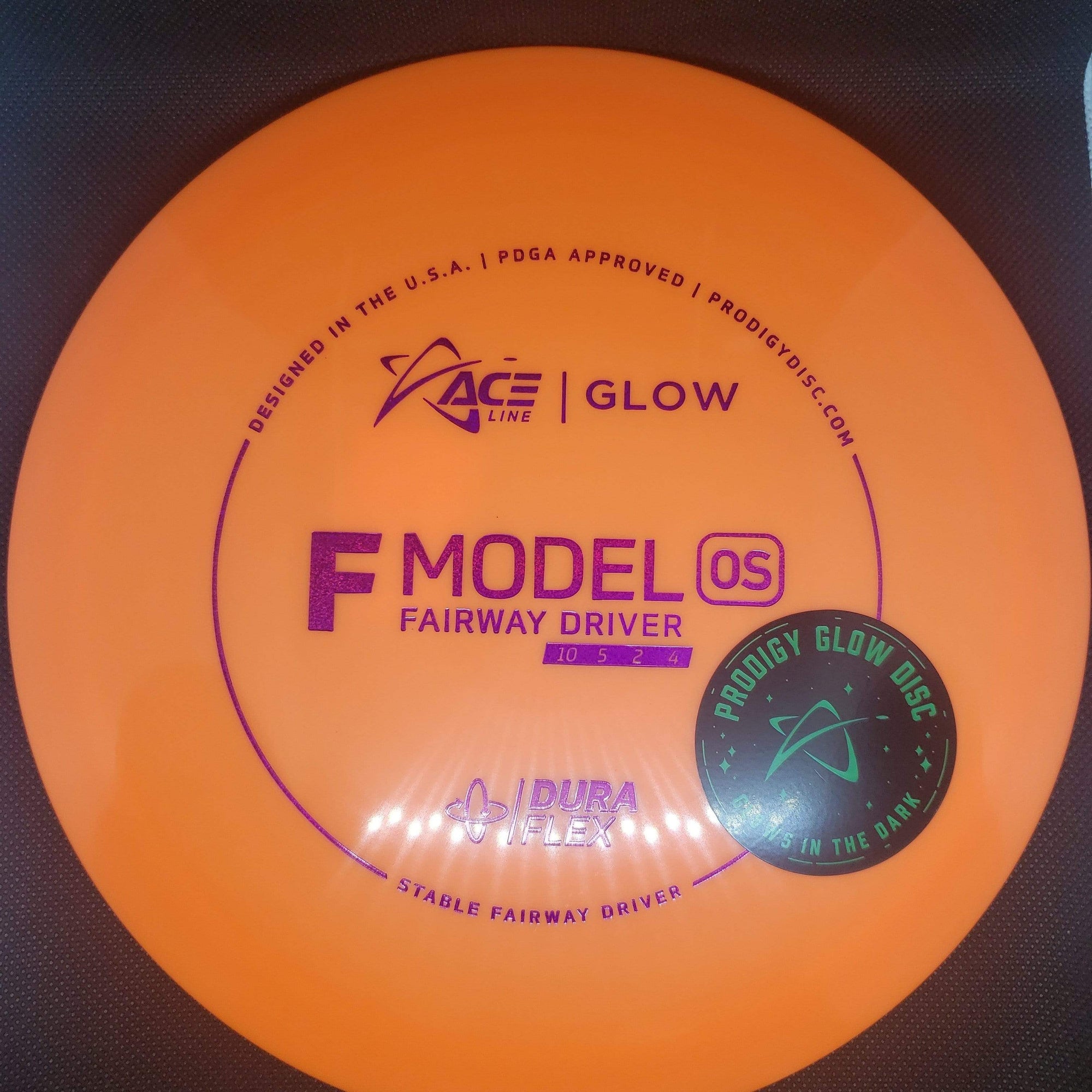 Prodigy Fairway Driver Orange Pink Shatter Stamp 174g F Model OS- DuraFlex
