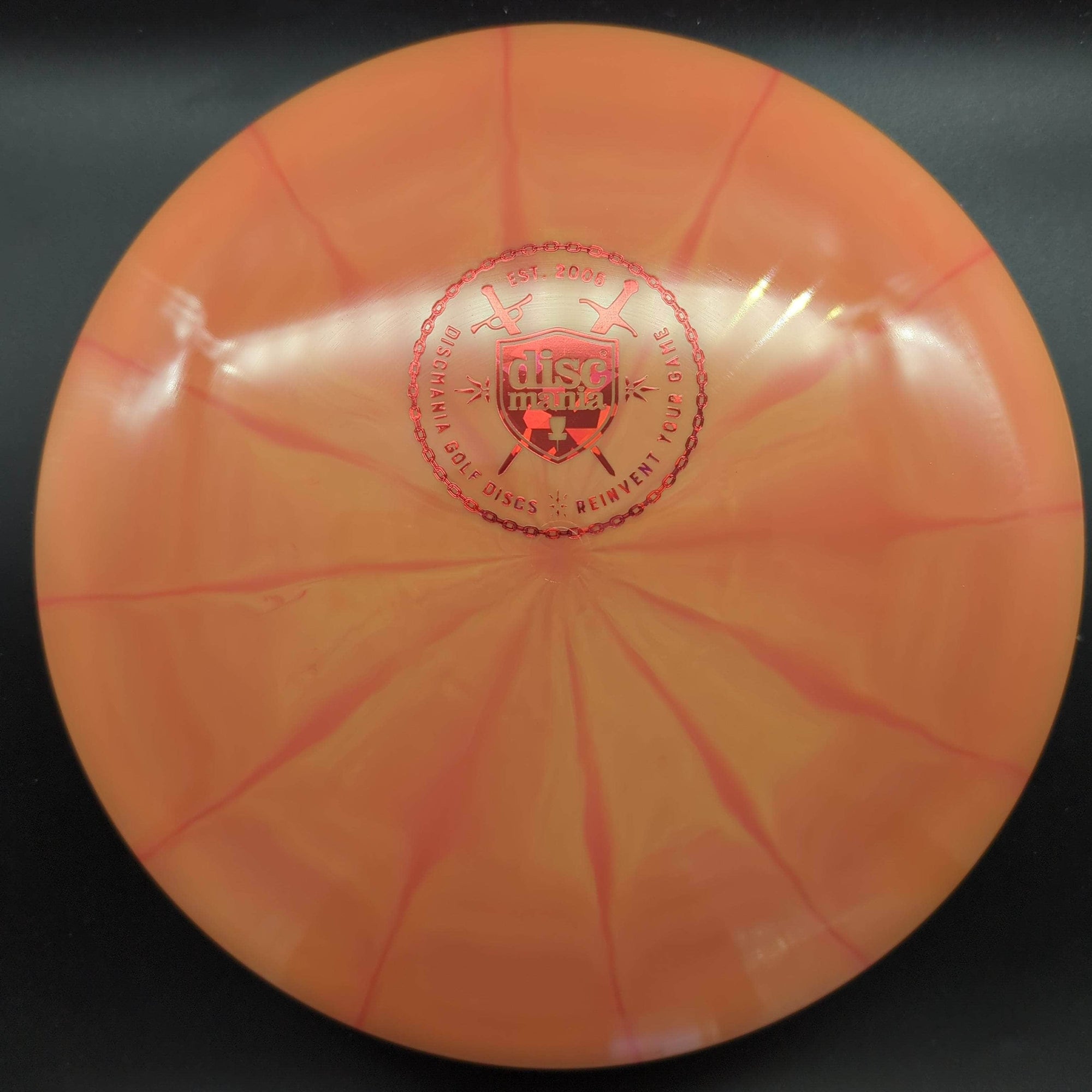 Discmania Fairway Driver Orange Red Shatter Stamp 173g Essence, Vapor Plastic, Mystery Box Reserve