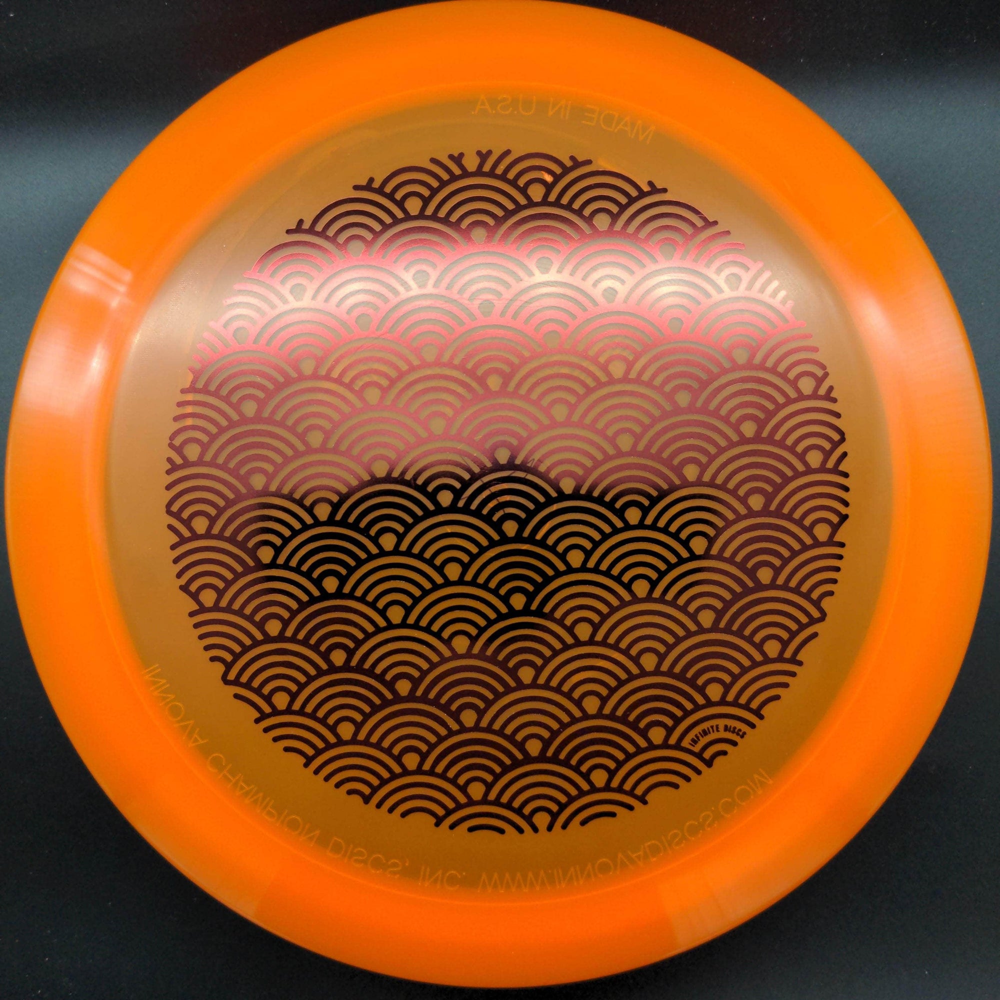 Infinite Discs Fairway Driver Orange Red Stamp 173-175g X-Out Dynasty, C-Blend