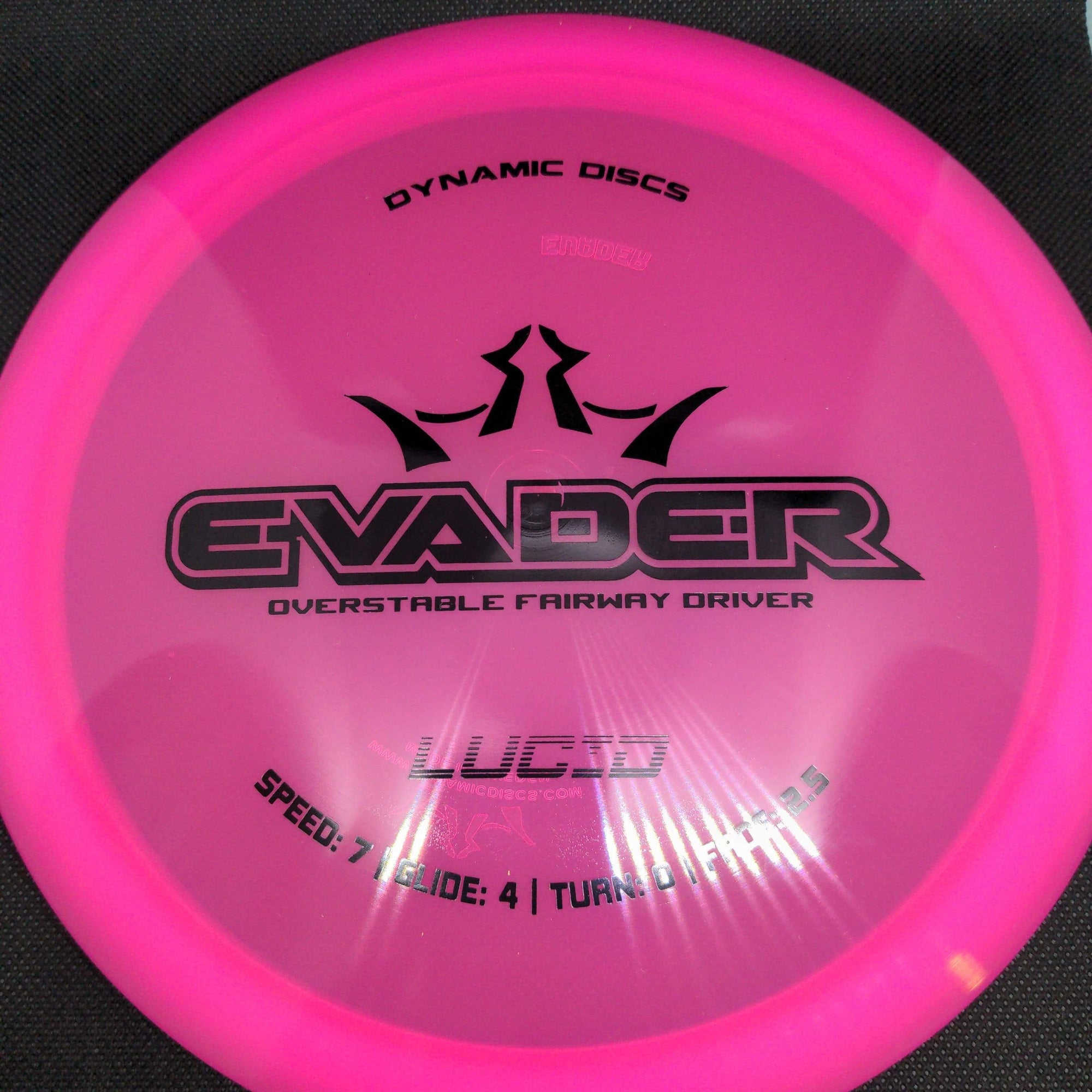 Dynamic Discs Fairway Driver Pink Black Stamp 174g Lucid Evader
