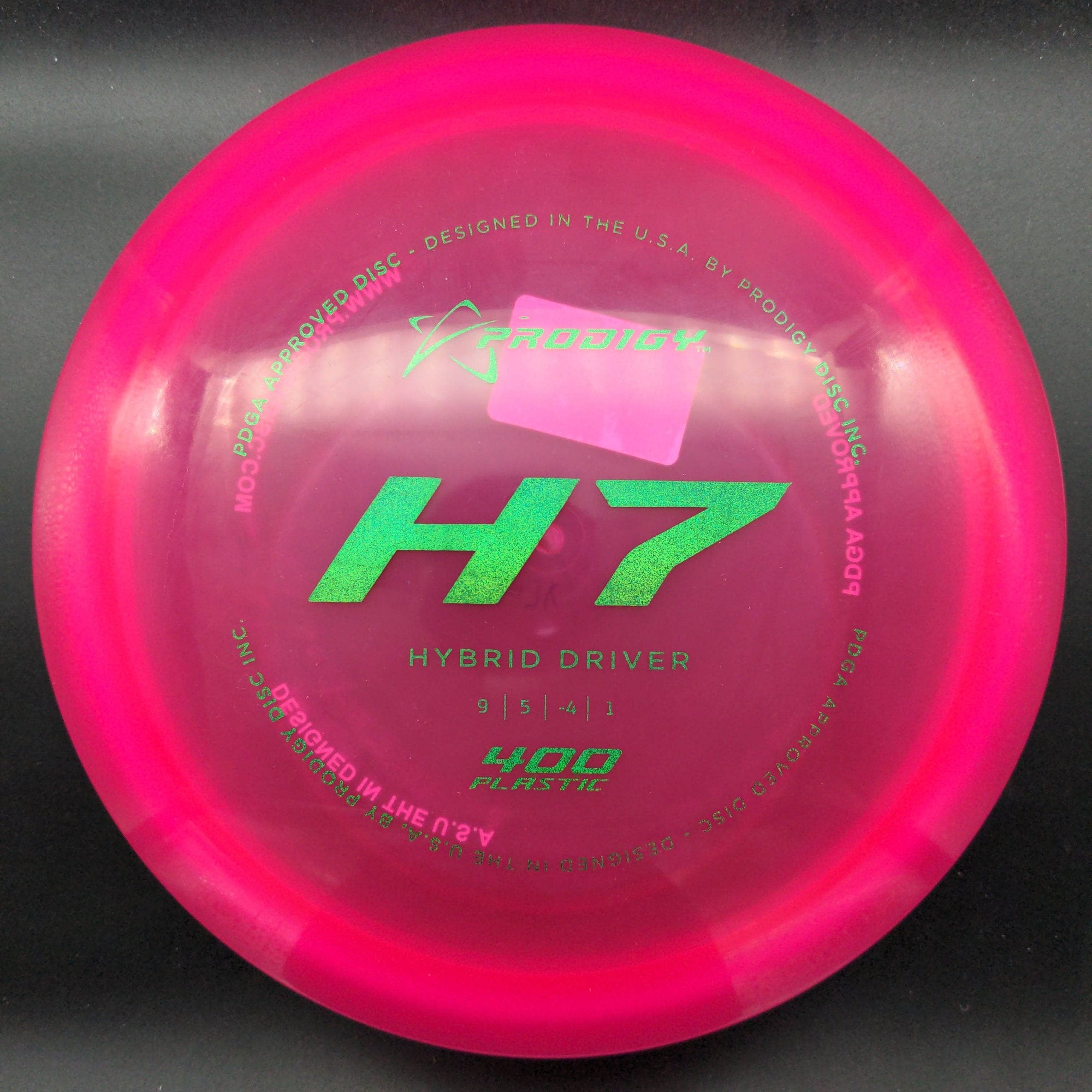 Prodigy Fairway Driver Pink Green Glitter Stamp 174g H7, 400 Plastic