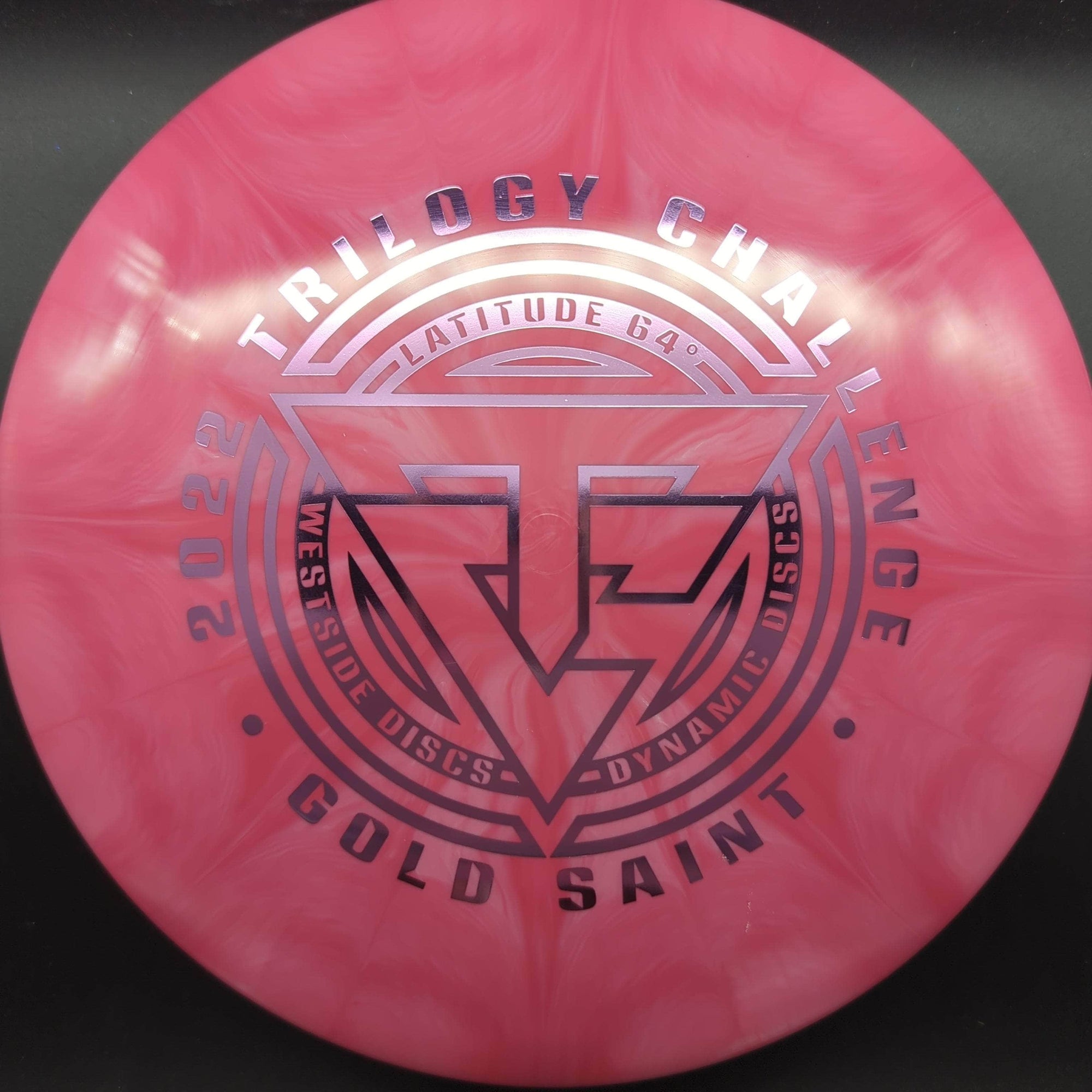 Latitude 64 Fairway Driver Pink Pink Stamp 176g Saint, Gold Burst, Trilogy Challenge 2022