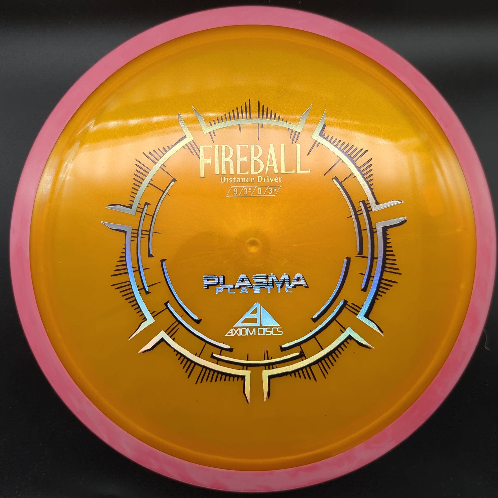 MVP Fairway Driver Pink Rim Orange Plate 175g Plasma Fireball