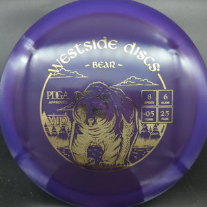 Westside Discs Fairway Driver Purple Gold Stamp 176g Bear, VIP