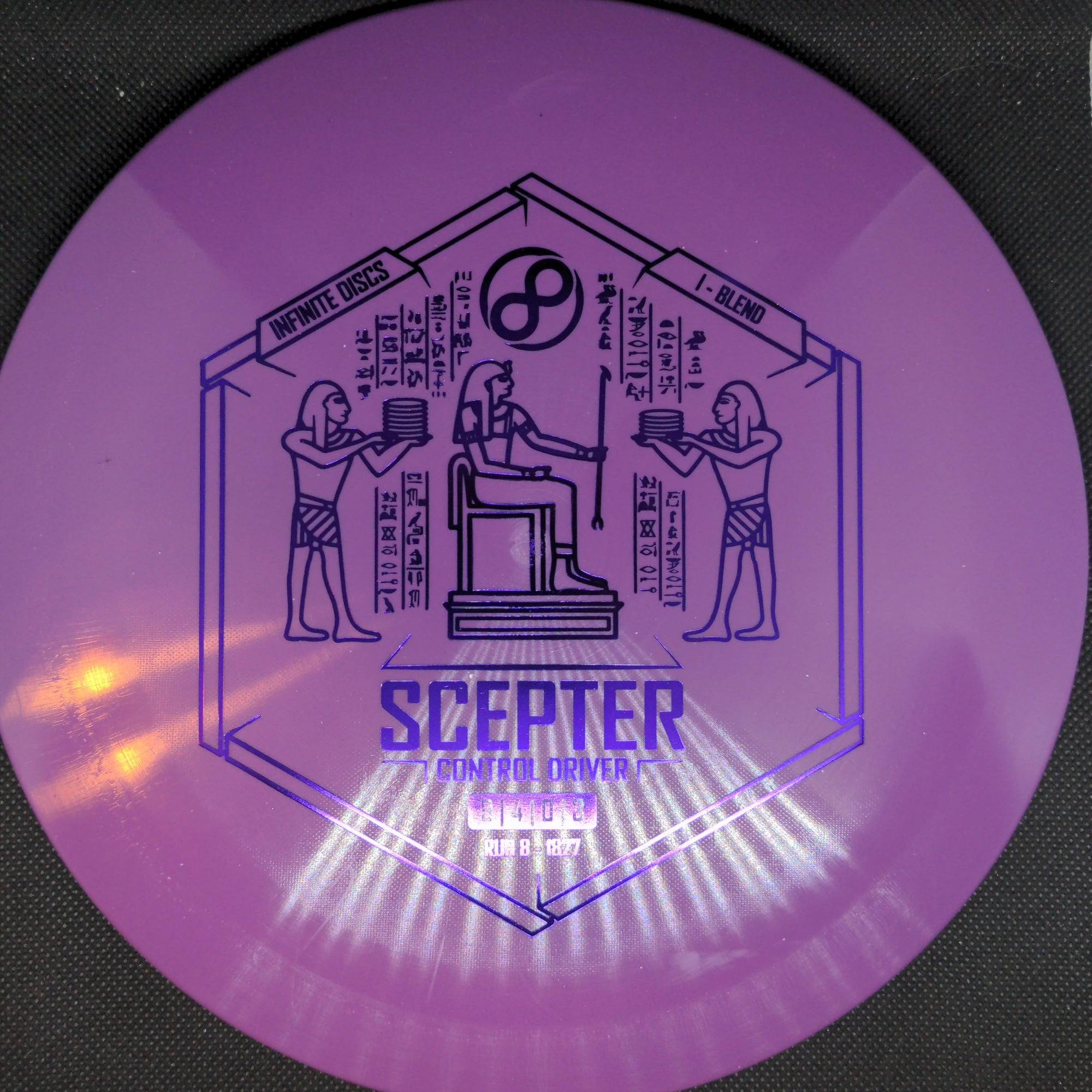 Infinite Discs Fairway Driver Purple Purple Stamp 175g I-Blend Scepter