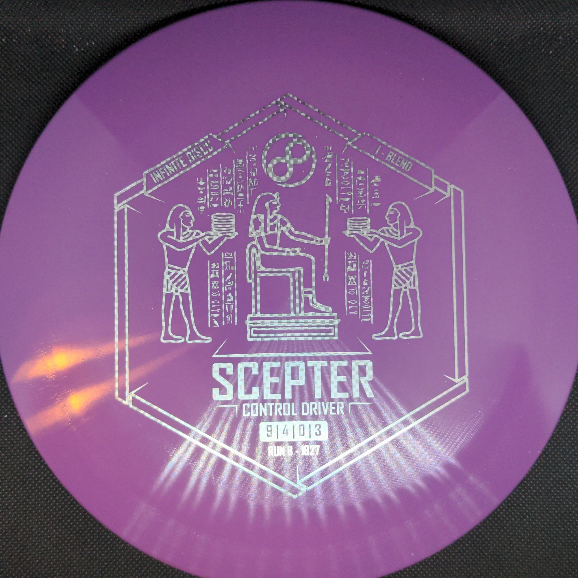 Infinite Discs Fairway Driver Purple Silver Box Stamp 175g I-Blend Scepter