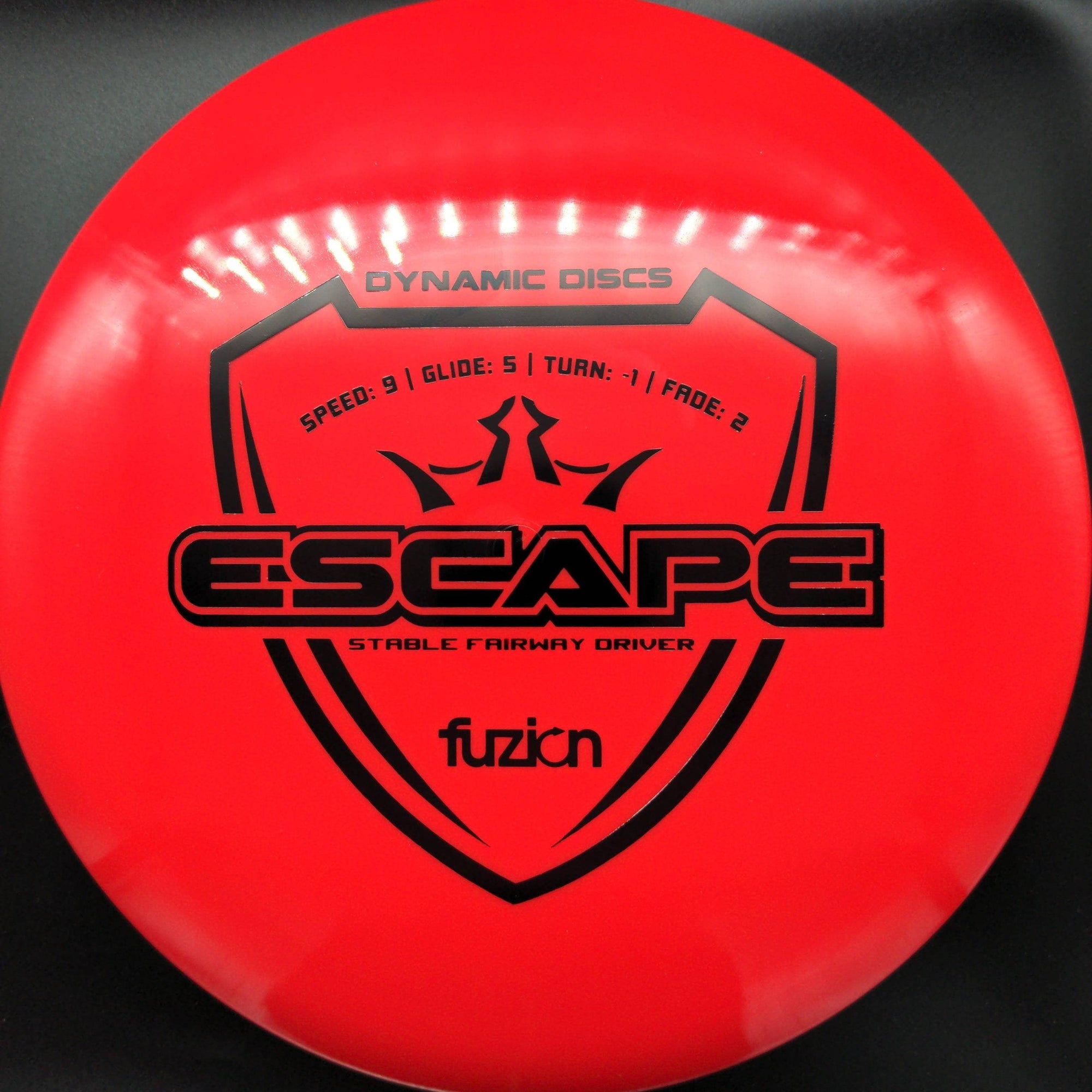 Dynamic Discs Fairway Driver Red Black Stamp 175g Escape, Fuzion