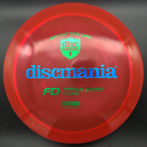 Discmania Fairway Driver Red Green Stamp Blue Holo Bar Stamp 176g FD, C-Line Plastic