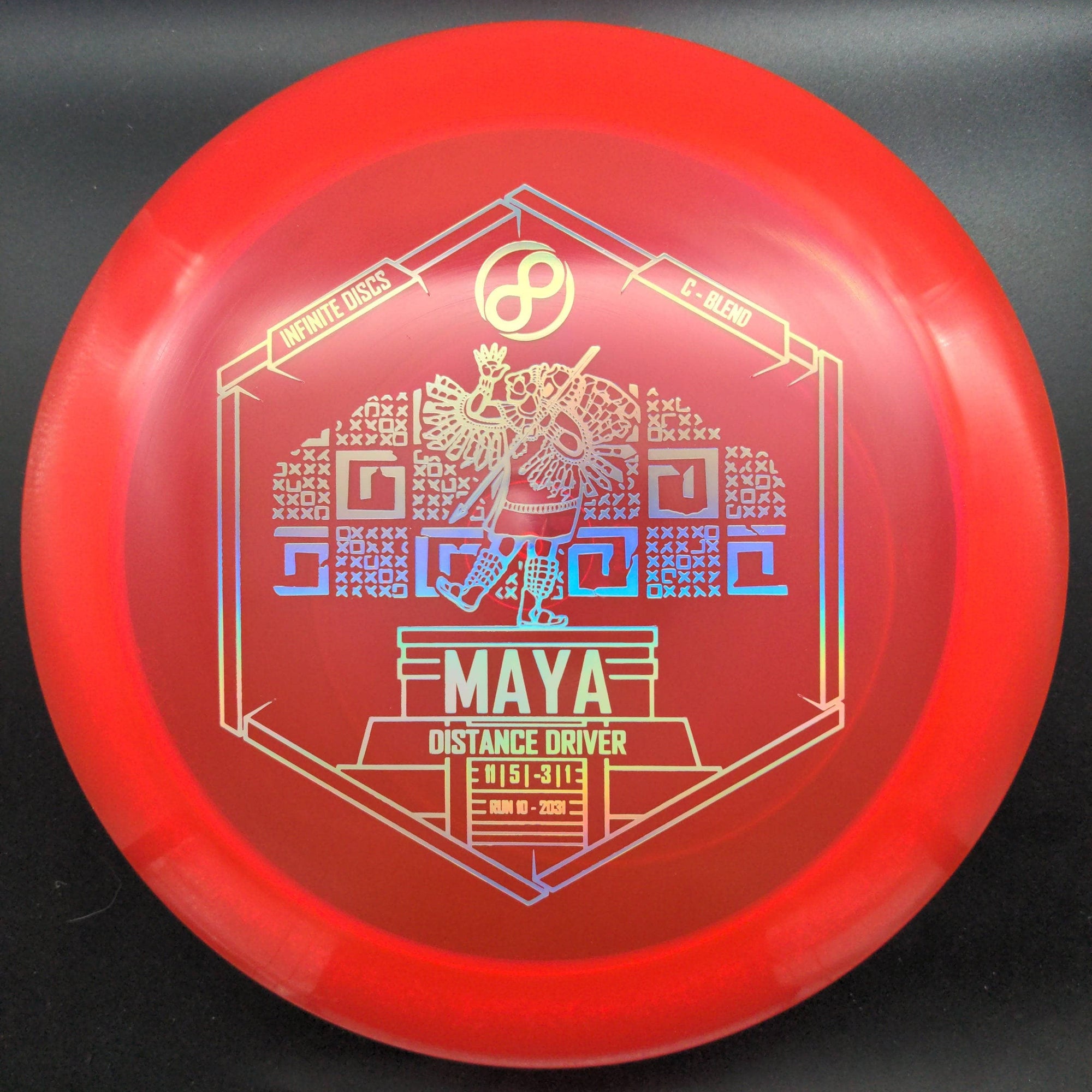 Infinite Discs Fairway Driver Red Holo Stamp 175g Maya, C-Blend